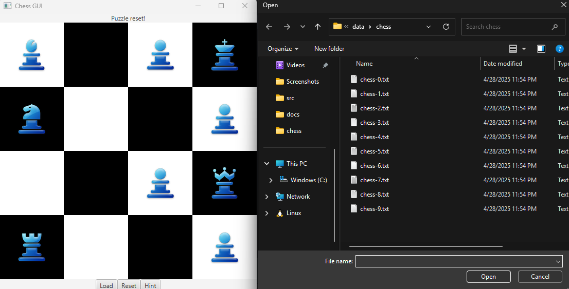 ChessGUI Loading New Board